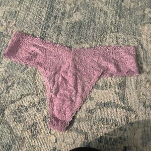 NWT LILAC LACE AERIE THONG SIZE XL